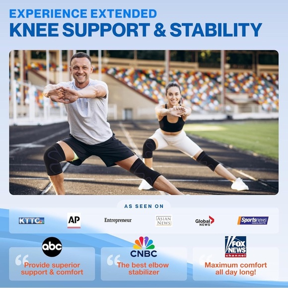 Modvel Knee Brace 2-Pack Black and Gray medium (002) - Picture 3 of 5